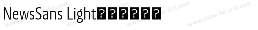 NewsSans Light字体转换